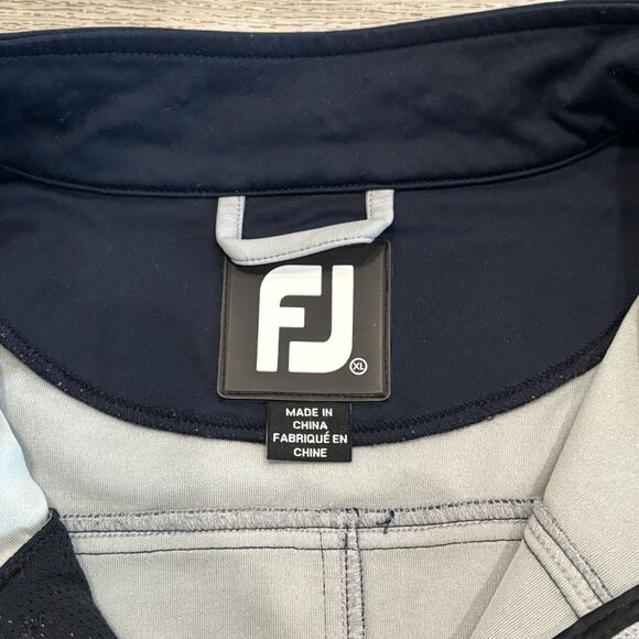 Footjoy Golf Jacket Mens XL Blue Zip Up Softshell Winter Outdoors Athletic - Picture 6 of 10